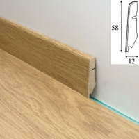 Плинтус QUICK-STEP  STANDARD  (58*12) Ламинированый МДФ (58х12х2400)