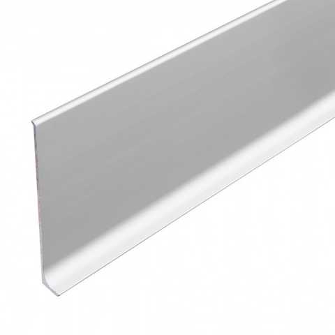 Плінтус алюміній Cezar CO 80 W-AL-LP  (80*10*2500)