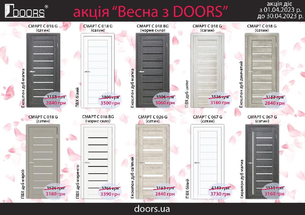 Акція на міжкімнатні двері  TM Doors
