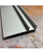 Плінтус алюмінієвий LED Best Deal Срібло анодоване 2/61/2,5 м