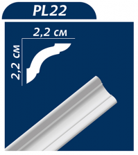 Карниз Premium Decor PL 22 22х22 (170 шт.)