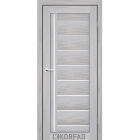 Двери Korfad Florence FL-06 РР серая мадрина 800*2000 сатин белый