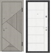 Двері метал. ТМ Riccardi 2050х860 Стандарт 4G дуб grey/ivory(ліва/права)