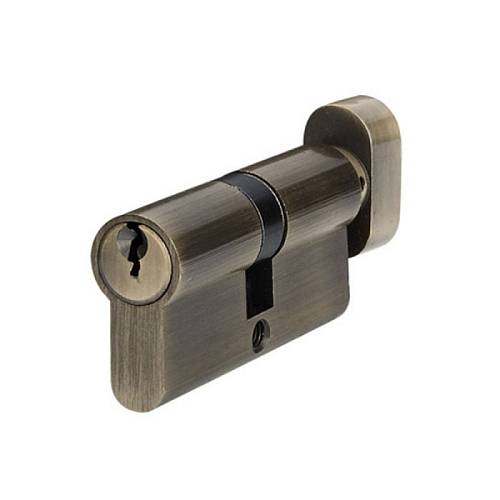 Циліндр Trion для замку Cometa 60 (30+30) AB NORMAL KEYS - KNOB бронза кл./бараш. (Ск)