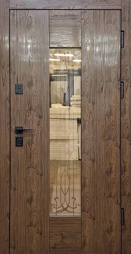 Вхідні двері Fort Knox Craft Thermo Met Oak golden/Met Bile wood street
