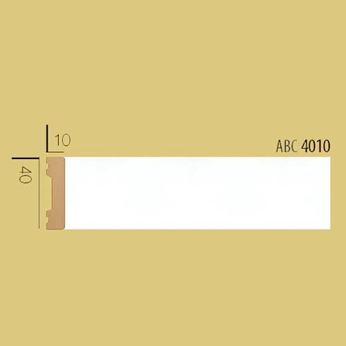 Молдинг Decolux ABC 4010 білий 40 * 10 * 2400мм (70шт/уп)