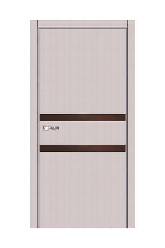 Двері міжкімнатні модель CL23 (60,70,80,90) ПВХ+вставка скла