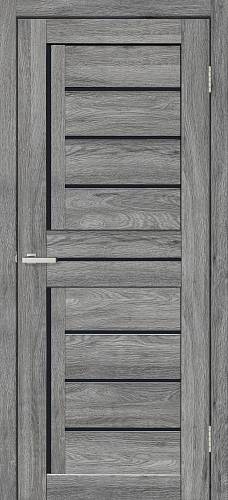 Дверь Doors Smart С051 дуб сиерра (700*2000) ПВХ черное стекло