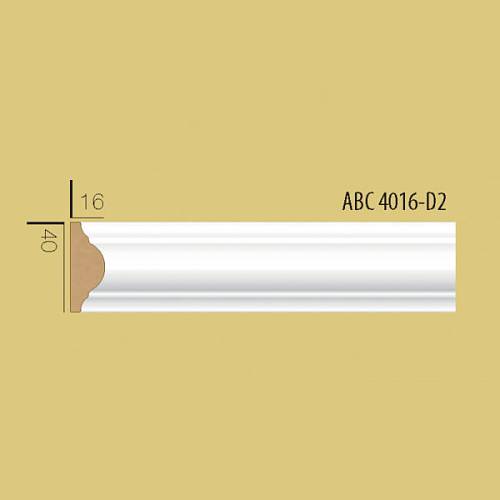 Молдинг Decolux ABC 4016 білий 40 * 16 * 2400мм (45шт/уп)