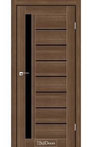 Дверне полотно LONDON StilDoors Орех золотой (800*2000) ПВХ, стекло сатин