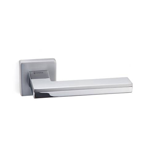 Дверная ручка SYSTEM Larissa RO11 CBM-CR/CBM Матовый Хром / Хром / Матовый Хром