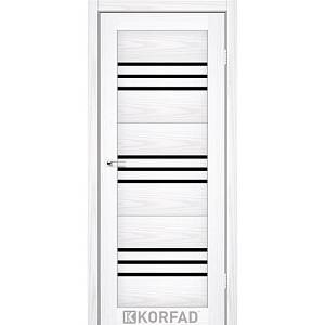 Двери Korfad Florence FL-02 Sincrolam дуб нордик 800*2000 стекло черное