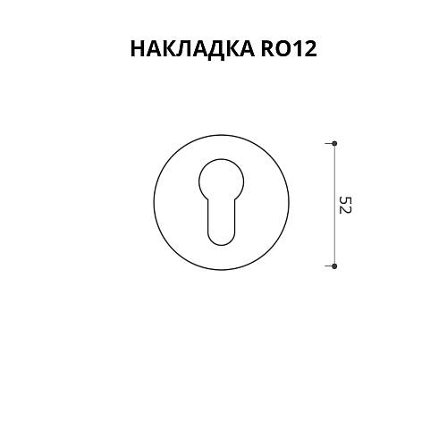 Фиксатор(накладка) SYSTEM (круг.основ.) RO12Y CR Хром