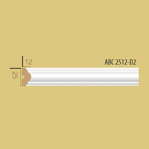 Молдинг Decolux ABC 2512 білий 25 * 12 * 2400мм (110шт/уп)