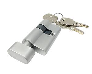 Цилиндр Trion 70мм (30T+40) NP Computer Keys Knob никель кл./бараш.