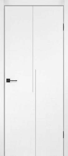 Дверне полотно SIMPLI - LOFT 08 Stildoors 400 х 2000, Білий супермат (РР), Чорна матова кромка